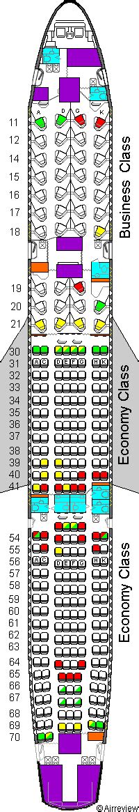 Cathay Pacific A330 seating plan .